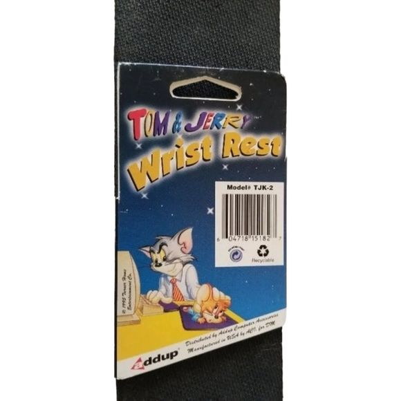 Vintage 90s Tom & Jerry Keyboard Wrist Rest Easy Typing Pain Relief Home Office - Picture 3 of 9